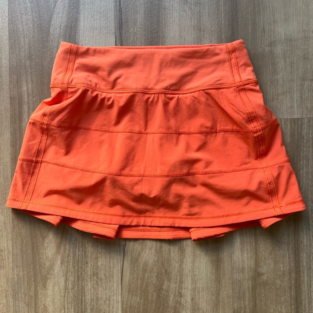 Lululemon Pace Rival Skirt in Warm Coral Size 0 Regular Length